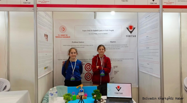 BOLVADİN TÜBİTAK’TA ÜÇÜNCÜ OLDU