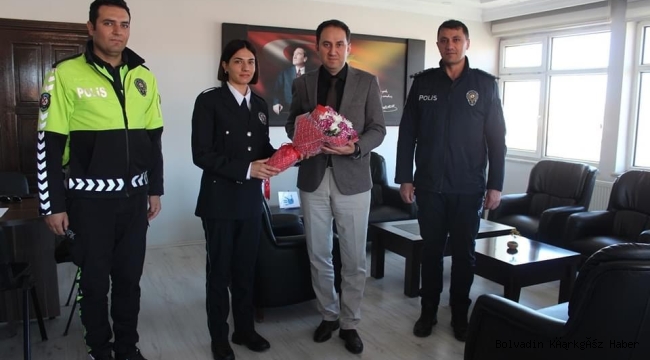 KAYMAKAM BOLAT’A POLİS HAFTASI ZİYARETİ