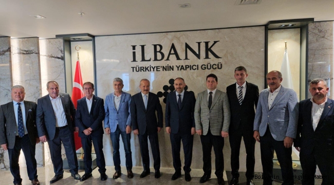 BELEDİYE BAŞKANI AYNACI GENEL MÜDÜR TÜRK’Ü ZİYARET ETTİ