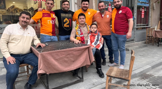 BOLVADİN’DE GALATASARAY ŞAMPİYONLUĞU KUTLANDI