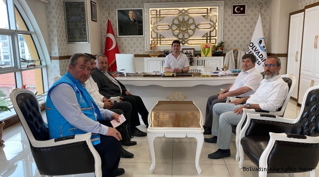 BOLVADİN MÜFTÜ V. BAŞARI AYNACI’YI ZİYARET ETTİ