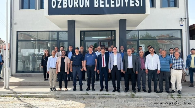 KAYMAKAM BOLAT ÖZBURUN BELEDİYESİNİ ZİYARET ETTİ