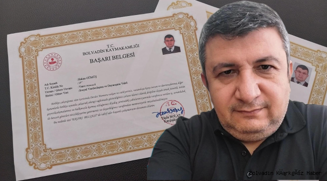 Hakan Gümüş Ödüllendirildi