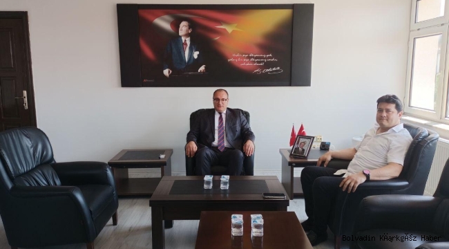 Kaymakam Arıkan’a İlk Ziyaret Başkan Aynacı’dan