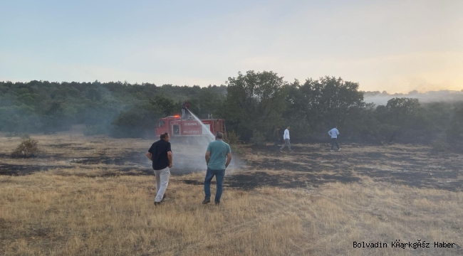 Özburun Kasabası’nda Yangın Çıktı