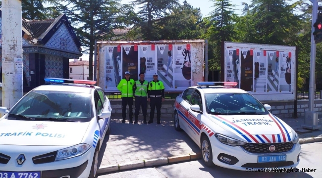 Bolvadin’de Yük Taşıyan Araçlar Denetlendi!