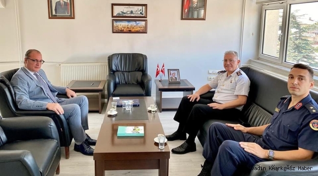 Kaymakam Ali Arıkan’ı Albay Yağan Ziyaret Etti