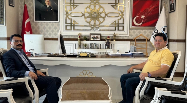 Başkan Aynacı’yı Emirdağ Kaymakamı Ziyaret Etti