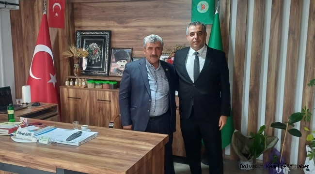 Bolvadin’de SGK Müdürü Yılmaz Ziraat Odası’nı Ziyaret Etti