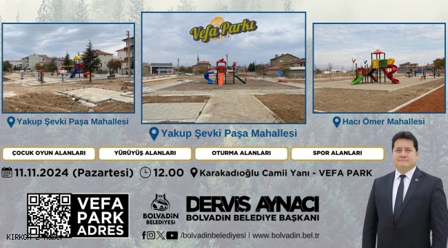 Başkan Aynacı Bolvadin&#039;de Yeşil Alanı Oranını Artırıyor