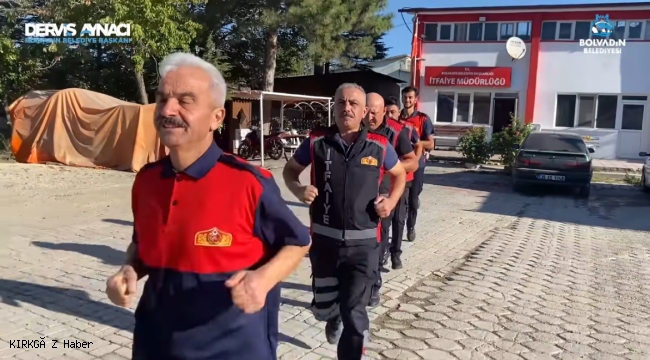 Bolvadin İtfaiye Ekiplerinden Örnek Uygulama: Güne Sporla Başlıyorlar