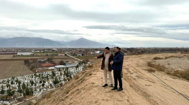 Bolvadin Mezarlığında Düzenleme Çalışmaları Başladı
