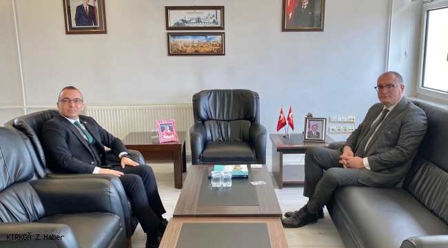 Çobanlar Kaymakamı Nazmi Yücel’den Kaymakam Ali Arıkan’a Ziyaret