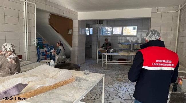 Afyonkarahisar'da Unlu Mamuller Üretim Tesislerine Riske Dayalı Denetim