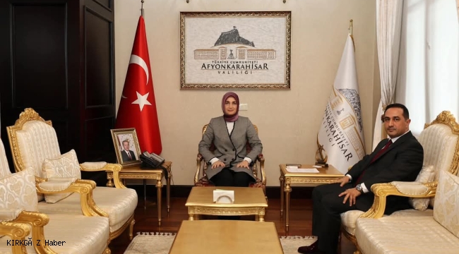 Afyonkarahisar Valisi, 2. Ağır Ceza Mahkemesi Başkanını Makamında Kabul Etti