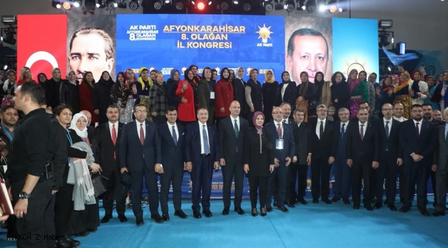 AK Parti Afyonkarahisar 8. Olağan İl Kongresi Tamamlandı
