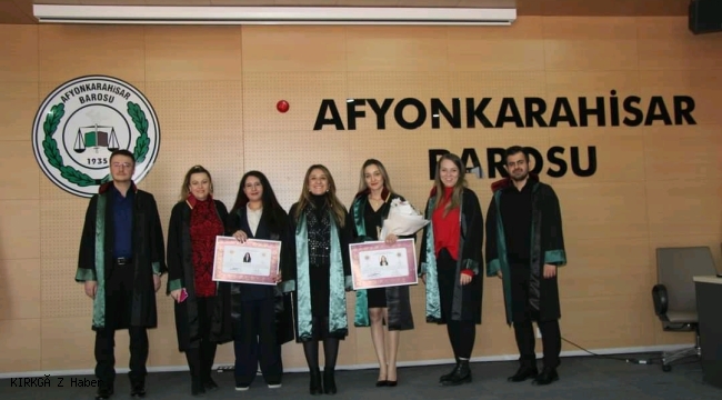 Genç Avukatlar Ruhsatlarını Aldı, Geleceğe Fidan Bağışı Yapıldı