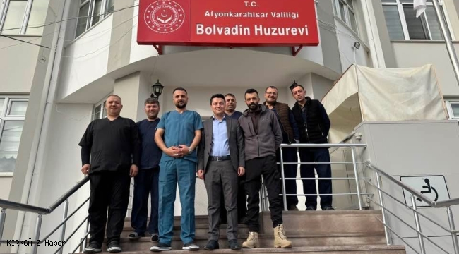 Öz Sağlık-İş Sendikası İl Temsilcisi İbrahim Gürbüz&#039;den Bolvadin Huzurevi&#039;ne Ziyaret