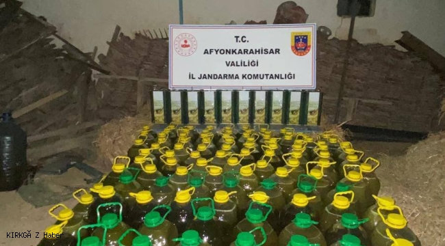 Afyonkarahisar Jandarma Komutanlığı’ndan Sahte Zeytinyağı Operasyonu