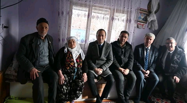 Kaymakam Fatih Topuz ve Heyeti, Şehit Ailelerini Ziyaret Etti