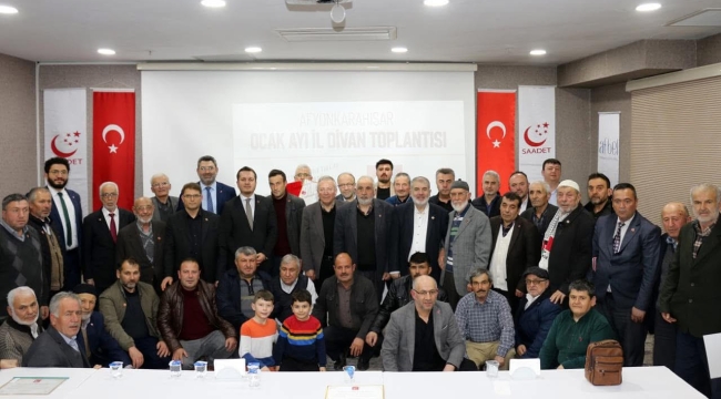 Saadet Partisi Afyonkarahisar’da Ocak Ayı Toplantısını Yaptı