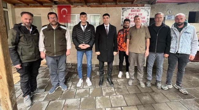 Bayat Kaymakamı, Avcılar ve Atıcılar Kulübü'nü Ziyaret Etti