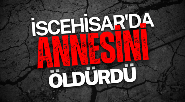 İscehisar'da Annesini Öldürdü!