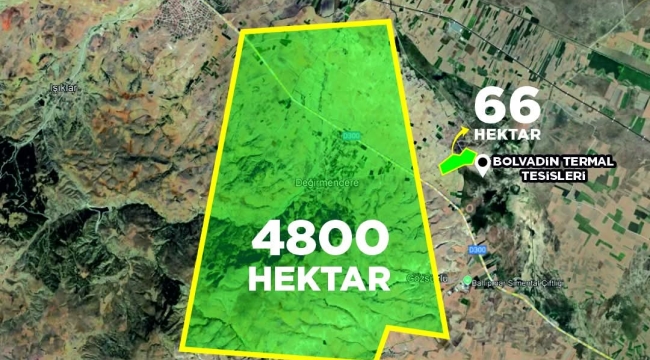 4.800 Hektarlık Alan Bolvadin'e Tahsis Edildi