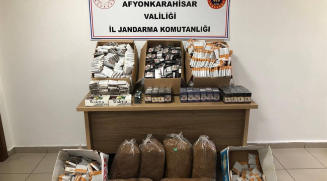 Afyonkarahisar'da 30 KG Kaçak Tütün Ele Geçirildi