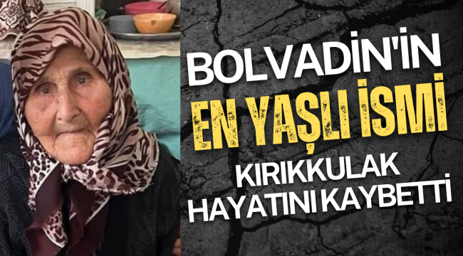 Bolvadin'de En Yaşlı İsim Yaşamını Yitirdi