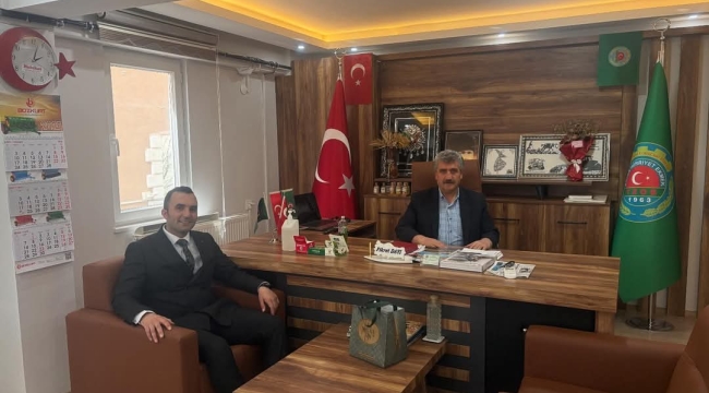 Bolvadin'de Okul Müdürü Ziraatçilerin Başkanı Dayı'ya Gitti