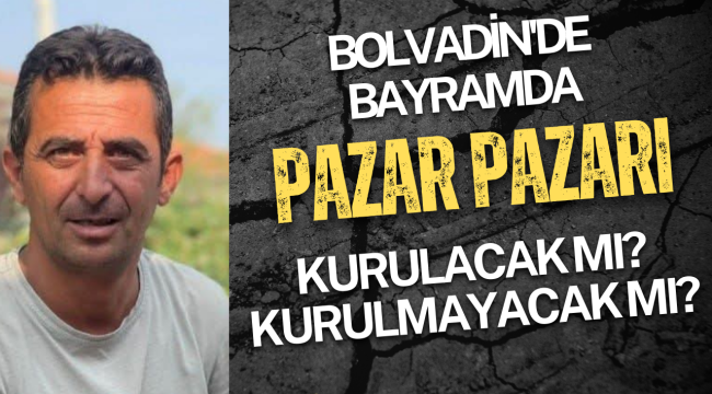 Bolvadin'de Pazar Pazarı Kurulacak MI?