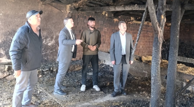 Çay İlçesinde Cayır Cayır Yandı! 9 Hayvan Telef Oldu