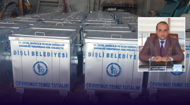 Dişli Beldesine 50 Yeni Çöp Konteyneri Kazandırıldı