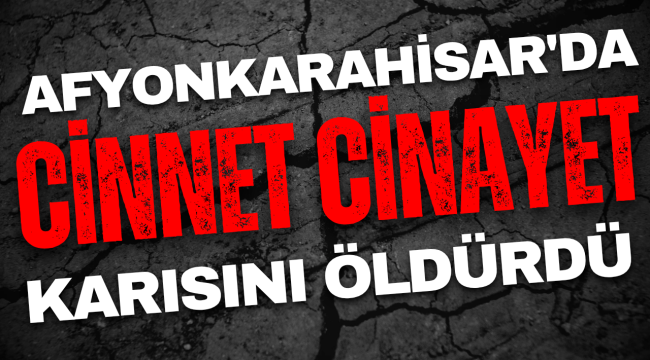 Afyonkarahisar'da Cinnet Cinayet Karısını Öldürdü