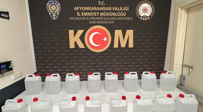 Afyonkarahisar'da Kaçak Alkol ve Elektronik Sigara Operasyonu