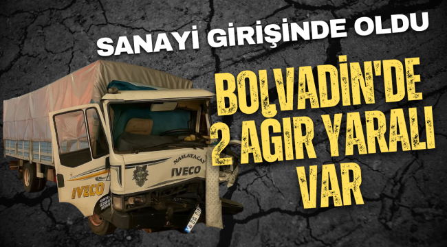 Bolvadin'de Feci Kaza! 2 Kişi Ağır Yaralandı