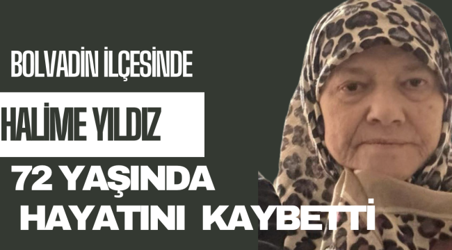 Bolvadin İlçesinde Halime Yıldız 72 Yaşında Hayatını Kaybetti