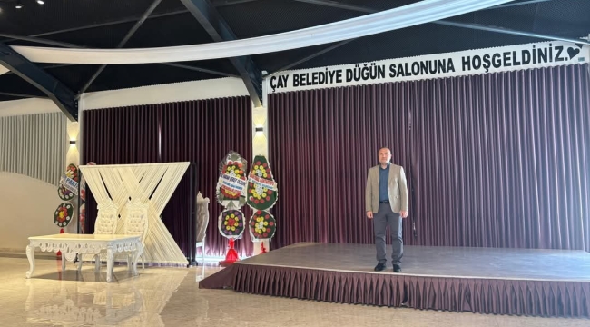Çay Belediye Düğün Salonu Yenilendi: Daha Modern ve Konforlu Bir Mekân