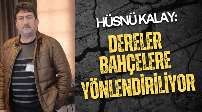 Eber Gölü'nü Beslemesi Gereken Dereler Bahçelere Yönlendiriliyor