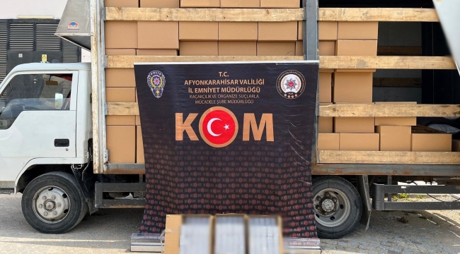 Afyonkarahisar'da Dev Kaçakçılık Operasyonu