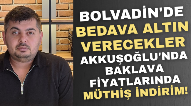 Bolvadin'de Bedava Altın Verecekler