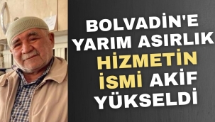 Bolvadin'de Yarım Asırlık Hizmetin İsmi Akif Yükseldi