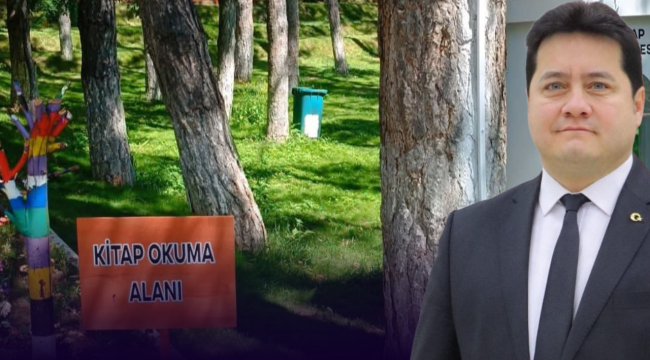 Bolvadin Horan Parkında Kitap Okuma Alanları Açıldı