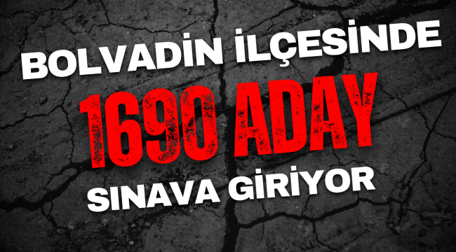 Bolvadin İlçesinde 1690 Kişi Sınava Girecek
