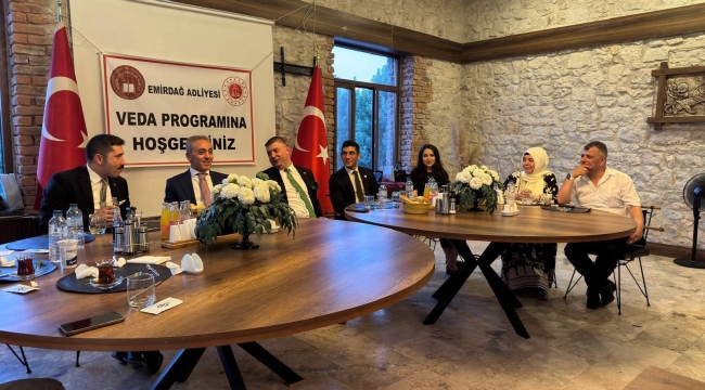 Emirdağ'da Yargı Mensuplarına Anlamlı Veda Töreni Gerçekleşti