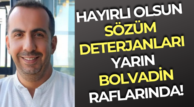 Sözüm Deterjanları Yarın Bolvadin Raflarında!