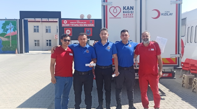 Bolvadin Cezaevinde Kan Bağışına Büyük İlgi