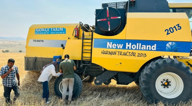Bolvadin'de 160 Bin Dekar Hububat Hasadında Sona Gelindi