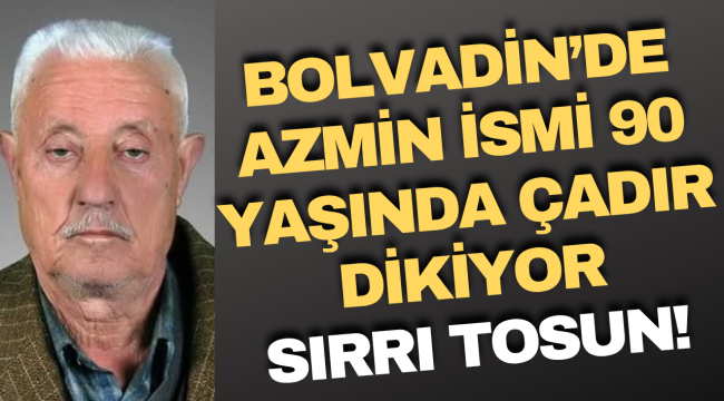Bolvadin'de 90 Yaşında Azmin İsmi: Çadırcı Sırrı